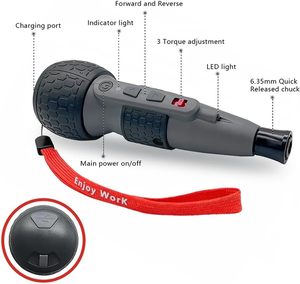 Llave Dinamométrica Digital Recargable, Mini Taladro con Batería de Litio, Carga USB, Ajuste de Torque, para el Hogar - Product Image 3