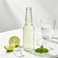 Bouteille en verre transparent Sishang 275 ml avec bouchon couronne, recyclable, pour boissons artisanales, sodas, eaux toniques, emballage de boissons premium