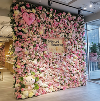 Mur de fleurs artificielles, plante décorative murale, paysage de plantes vertes, aménagement de passage, décoration de fond de mur, plantes artificielles