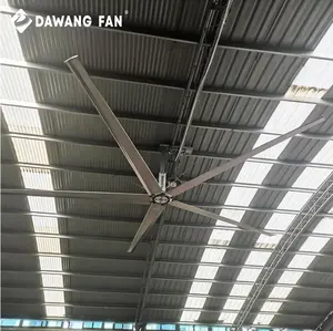 Low Volume 1.5kw 38db Ultra Cheap Big Industrial Ceiling Pmsm Motor 24ft Hvls Fans Industrial Ceiling Fans