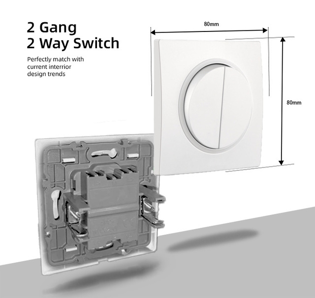 PHIDIAS Europe Standard Light Switch Wholesaler Sale Cheap Home Electric Wall Switches and Sockets PC Material