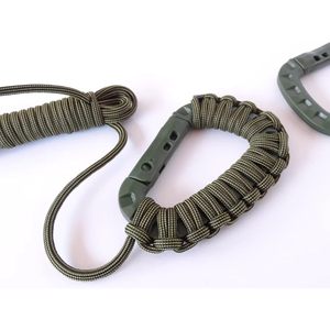 Portachiavi in plastica con portachiavi a scatto a molla con anello D-ring per zaini e borse con sistema Molle portachiavi - Product Image 3