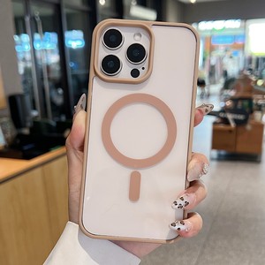 Funda Protectora Transparente con Borde de Color para Teléfono Móvil <span class=keywords><strong>iPhone</strong></span> 16 Pro Max 15 14 - Product Image 4