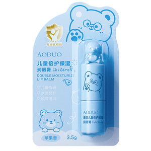 Baume à lèvres hydratant pour enfants Aoduo 3,5 g pour enfants, parfum pomme - Product Image 1