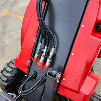 Mini-chargeuse sur pneus à 3 roues, petite taille, pour espaces de travail étroits et contraintes, usage agricole, directement de l'usine