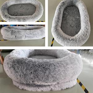 Weiches Luxus-Orthopädisches Hundebett Groß Abnehmbarer Waschbarer Bezug Kunstfell für Haustiere und Erwachsene - Product Image 2