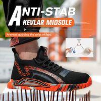 Sepatu Kerja Keselamatan Pria Ujung Baja Rendah Anti Benturan Anti Tusukan Anti Selip Bernapas Nyaman Musim Panas Bagian Atas Mikrofiber