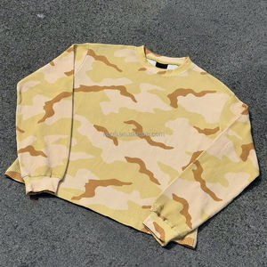 Magliette in Cotone con Stampa Grafica Mimetica Personalizzata DTG, T-Shirt <span class=keywords><strong>Termica</strong></span> Camo Oversize a <span class=keywords><strong>Maglia</strong></span> Waffle a <span class=keywords><strong>Maniche</strong></span> <span class=keywords><strong>Lunghe</strong></span> per Uomo - Product Image 2