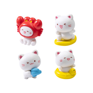 可愛い猫のフィギュア セット PVC製 ミニチュア 飾り付け ケーキトッパー ブラインドボックス ギフト 雑貨 - Product Image 5