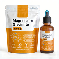 Capsules de glycinate de magnésium biologique, soutien osseux et nerveux, recettes personnalisées, marque privée, ODM, OEM, certifié HALAL, KOSHER, USDA