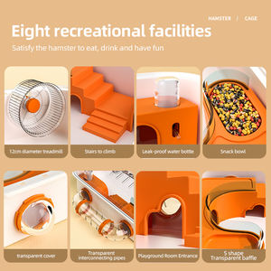 Chine usine approvisionnement direct de haute qualité Hamster Cage Petite Cage Pour Hamster Simple Portable Cage - Product Image 6