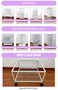 Gabbia per Uccelli Piccoli e Medi a Uno, Due o Tre Piani con Ruote Fissabili, Nuovo Stile 2025 - Product Image 5