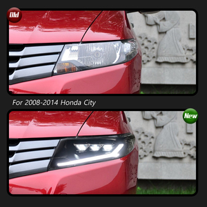 TYPY pour Honda City 2008-2014, ensembles de phares, conversion de lentilles laser, feux de jour LED et clignotants séquentiels - Product Image 3