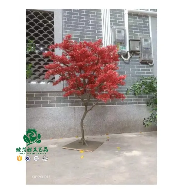 Zhen xin qi crafts Factory fornitore 2.5m albero di acero rosso artificiale