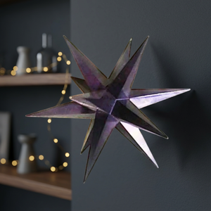 Étoile de Merkaba à 12 pointes en améthyste |   Étoile de Merkaba à 12 pointes en Agate Améthyste en gros pour la guérison - Product Image 4