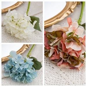 ดอกไฮเดรนเยียประดิษฐ์ CallaFloral ก้านเดี่ยว สำหรับตกแต่งงานแต่งงาน สีฟ้า สีขาวนม สีพีช สีชมพู รุ่น YC1022 - Product Image 3