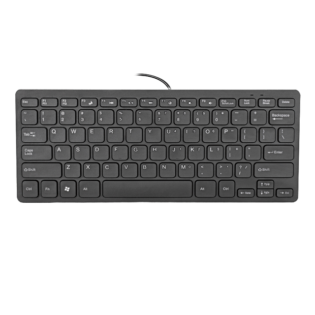 Wholesaler Mini 78-Key Wired  External  Keyboard Type-C Interface Custom French Japanese Keyboard  for Notebook