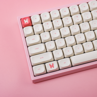 Capuchons de touches de clavier en forme de fleur, profil M-oa, par sublimation PBT, pour clavier mécanique 61/64/68/104/108