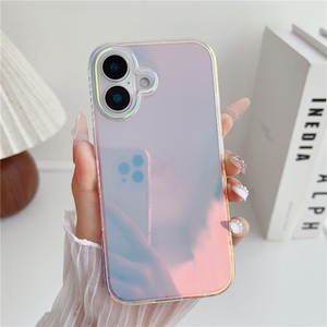 Funda Híbrida para Teléfono Iphone 16 Pro Max, TPU y PC 2 en 1, Color Holográfico Cambiante, Antigolpes - Product Image 4