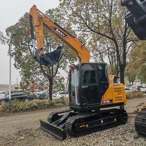 Excavatrices d'occasion Sany SY75C Pro avec de bonnes performances Mini excavatrice de machine à chenilles d'occasion de 7 tonnes en stock sur Hot-sale - Product Image 3