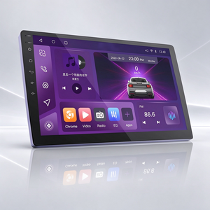 Autoradio Android 15 DSP USB haute vitesse avec GPS intégré, Android Auto, microphone intégré, 4 Go de RAM, Wi-Fi intégré, pour tableau de bord - Product Image 1
