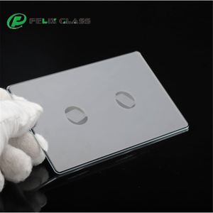 Best Selling Manufacturer 2.5D Polish Tempered Touch Glass for Smart Wall Touch Lighting <b>Switch</b> Glass Cover Lens - Product Image 6