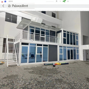 Siêu mạnh mẽ hai lớp prefab thép container nhà tiền chế không thấm nước mái nhà Đông Nam Á lấy cảm hứng từ văn phòng - Product Image 4