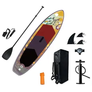 Surfking New Soft Top Inflable Paddle Board Sup Board Paddle 10,6 'Tabla de Paddle inflable de alta calidad para la venta