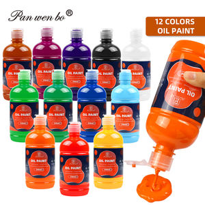 Panwenbo Peinture à l'huile lisse à haute couverture 500ml Ensemble de peinture à l'huile pour artistes riches en pigments de qualité studio professionnel - Product Image 2