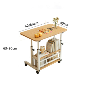 Scrivania per Computer da Casa, Tavolino da Letto per Camera da Letto, Scrivania Semplice per Ufficio, Tavolo Mobile Sollevabile da Comodino - Product Image 6
