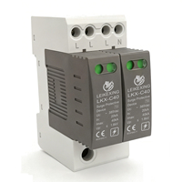 Parasurtenseur SPD AC 2P 1P+N 18MM 385V 20KA~40KA Type T2 Dispositif de protection contre les surtensions Basse tension pour les systèmes solaires à réseau