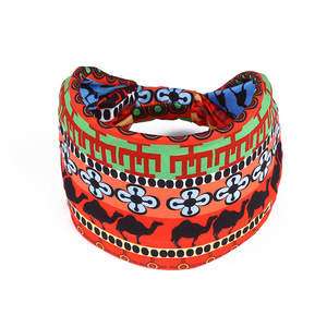 Nuevo pañuelo bohemio europeo y americano diadema estampada Africana diadema elástica para mujer diadema de yoga deportiva - Product Image 4