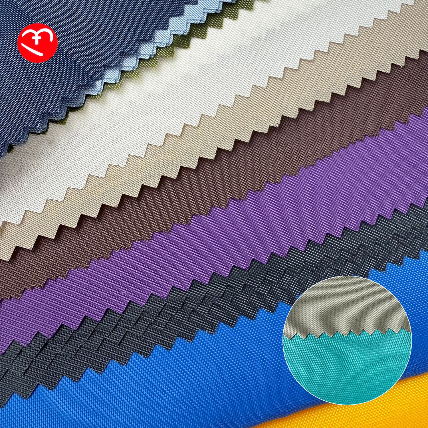 210D Oxford Fabric 100% Nylon Flame Retardant PVC Coated Recycling Fabric for Garment Bags and Backpacks