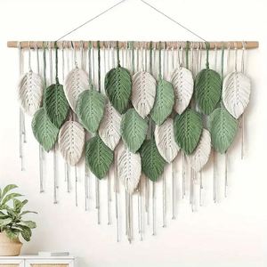Etagere in canna cinese, decorazioni murali, tappeto rotondo, vaso da parete, per parete decorata, angeli, macramè, corona, cornice, camera da letto - Product Image 2