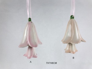 Handmade gốm Win Wedding mùa xuân trang trí nội thất hoa màu xanh chuông - Product Image 5