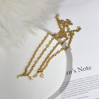 MICCI – collier personnalisé en acier inoxydable plaqué or 18K avec lettres glacées de l'alphabet, pendentif en diamant, monogramme Initial, vente en gros