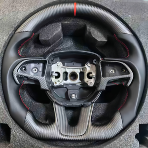Volant de course en fibre de carbone véritable pour Dodge <span class=keywords><strong>Challenger</strong></span> 2020, toutes versions, SRT Scat Pack, accessoires de voiture - Product Image 6