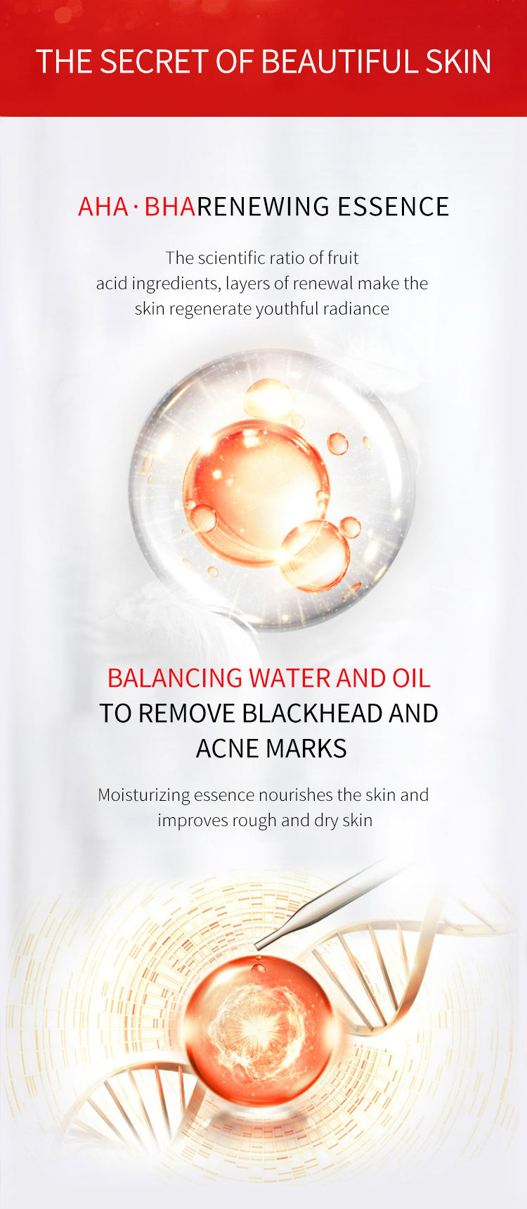 DR RASHEL AHA BHA Miracle Renewal Skin Care Set OEM Facial Care Kit