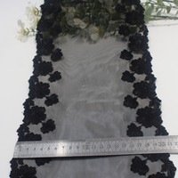 Berbagai pilihan warna pakaian dalam lingerie renda trim Aksesori renda kain jala kasa payet renda bordir