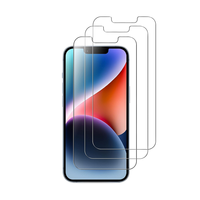 Protecteur d'écran en verre trempé 9H haute transparence anti-rayures pour iPhone 17 16 15 14 13 12 11 Pro Max