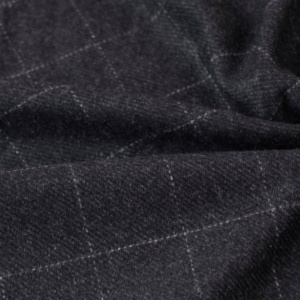 En Stock pas cher prix haute qualité poids léger Plaids Style marine couleur <span class=keywords><strong>laine</strong></span> polyester mélangé tissu pour pardessus veste à capuche - Product Image 3