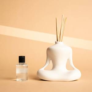 ZEN Beige Glass Ultrasonic Essential Oil Diffuser Quiet Aromatherapy <b>Humidifier</b> for Large Rooms - Product Image 5