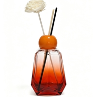 Diffuseur d'arômes en verre hexagonal géométrique minimaliste avec bouchon à vis pour chambre, bureau, décoration intérieure