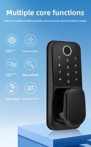 Cerradura Esférica Inteligente con Contraseña, Huella Dactilar y Tarjeta IC para Puertas de Madera de Interiores, Hogares, Oficinas, Apartamentos y Habitaciones - Product Image 3