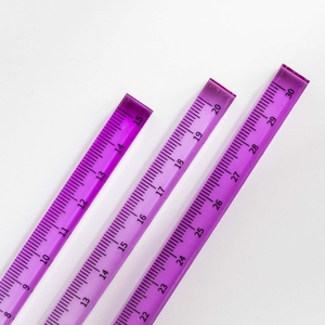 Regla Acrílica Transparente de 15 cm, <span class=keywords><strong>20</strong></span> cm, 30 cm, Regla Recta de Color Degradado, Herramientas de Medición para Estudiantes, Escuela, Hogar y Oficina con Centímetros - Product Image 4