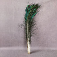 Plumes de paon blanchies naturellement lavées 90-100 cm par bouquet pour mariage, fête, décoration intérieure, artisanat, spectacles sur scène - Moyang Peacock's