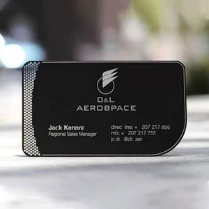 NFC Optional Recommended Title Double Sided Metal <b>Card</b> for Alibaba International Business Promotion - Product Image 5