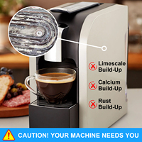 Détartrant naturel pour machine à café, non toxique, biodégradable, comprimé de nettoyage pour machine à café, sans danger pour une utilisation quotidienne fréquente