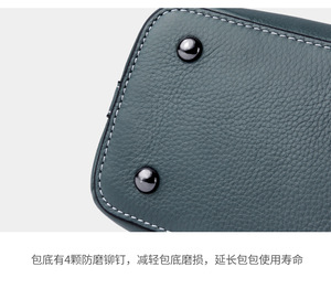 Bolso de Mano de Cuero Genuino de Vaca para Mujer, Bolso de Hombro Cruzado de Moda, Bolso Clásico para Dama, Bolsos Tote para Mujer - Product Image 6
