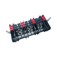Bloque de prueba trifásico de cuatro cables con protección contra cortocircuitos y base de baquelita para medidor de energía de 10 polos